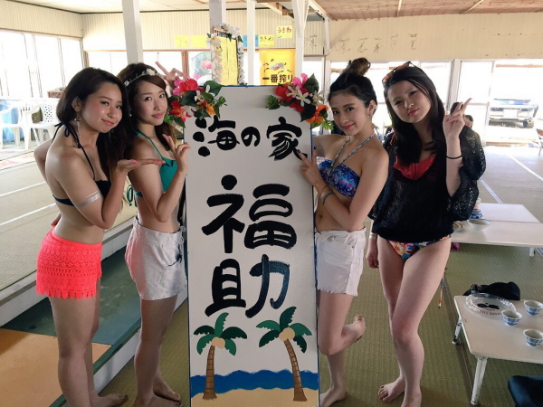 志賀島海の家福助で楽しまれたお客様たち